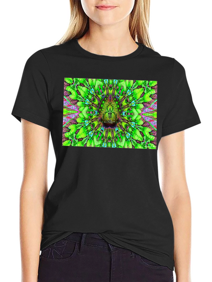 Psychedelic Green Pattern T-Shirt