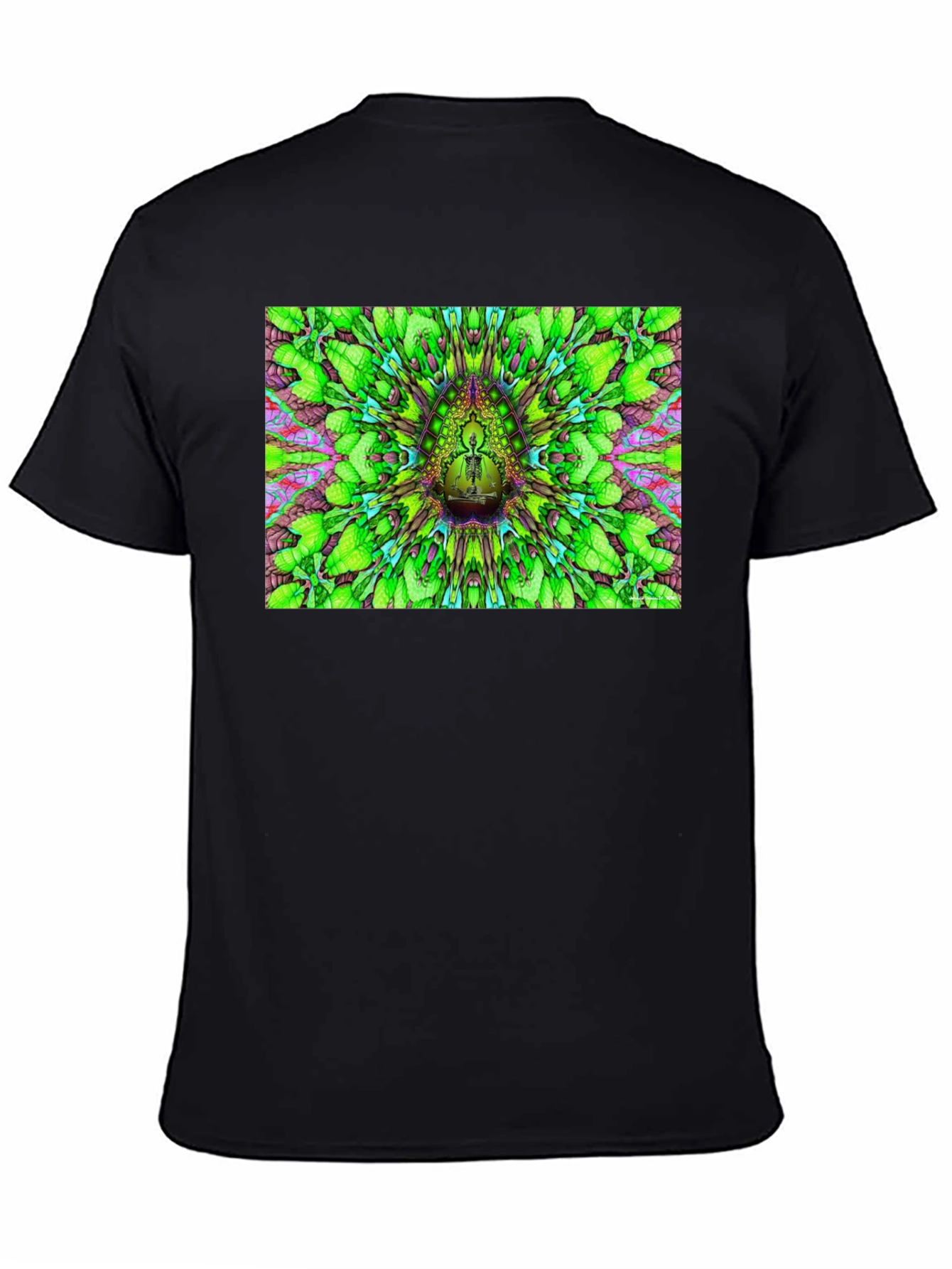 Psychedelic Green Pattern T-Shirt