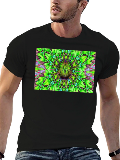 Psychedelic Green Pattern T-Shirt