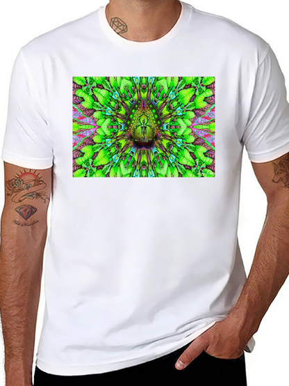 Psychedelic Green Pattern T-Shirt
