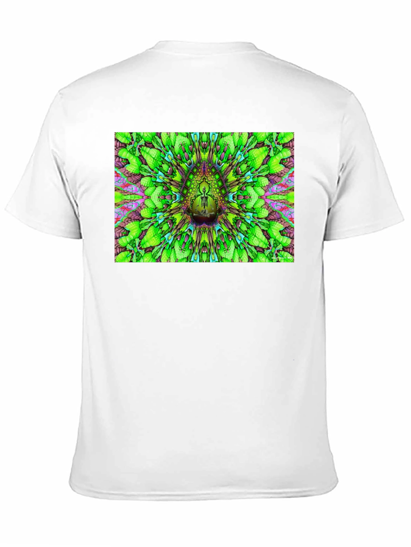 Psychedelic Green Pattern T-Shirt