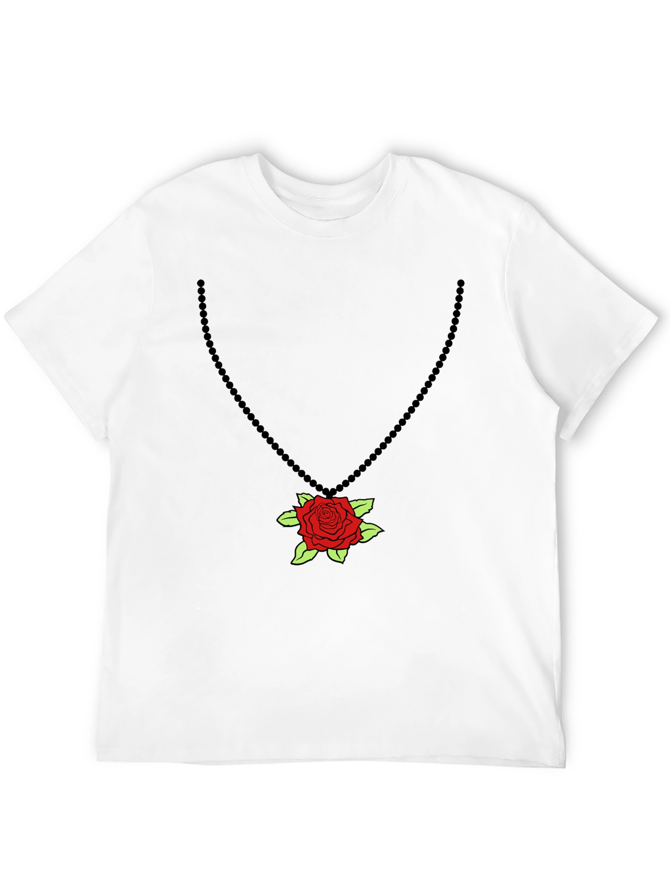 Rose Pendant T-Shirt - Stylish Graphic Tee