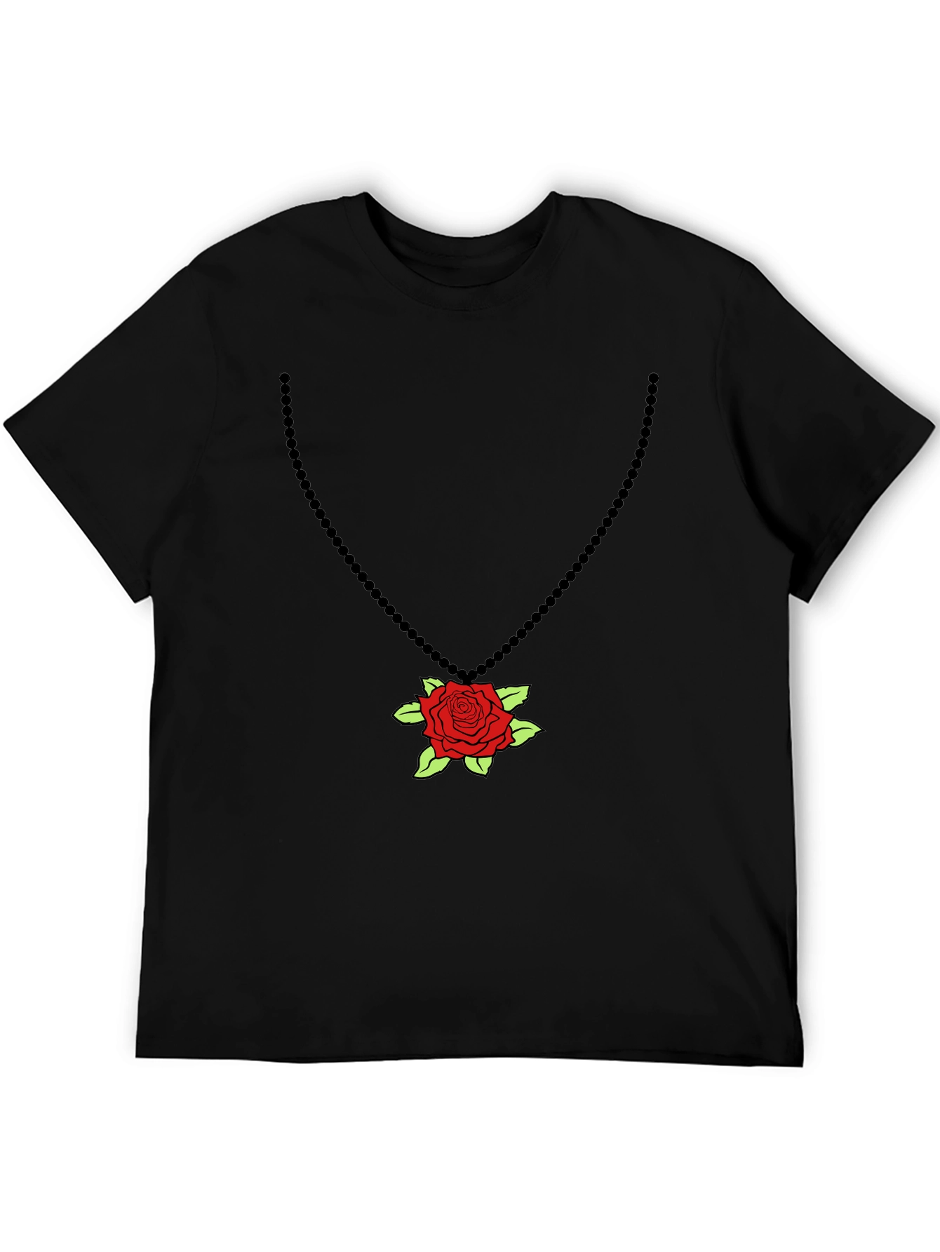 Rose Pendant T-Shirt - Stylish Graphic Tee