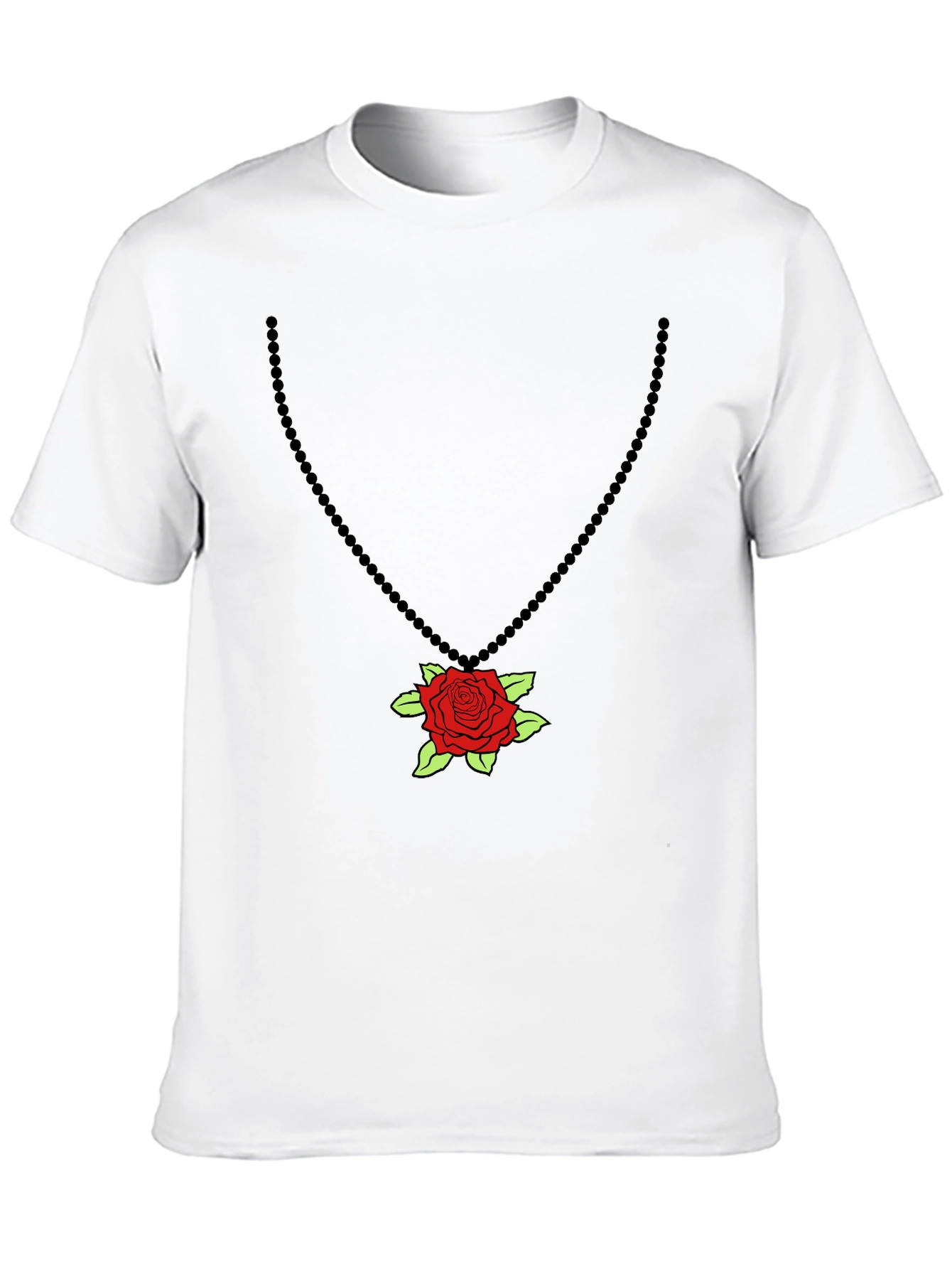Rose Pendant T-Shirt - Stylish Graphic Tee
