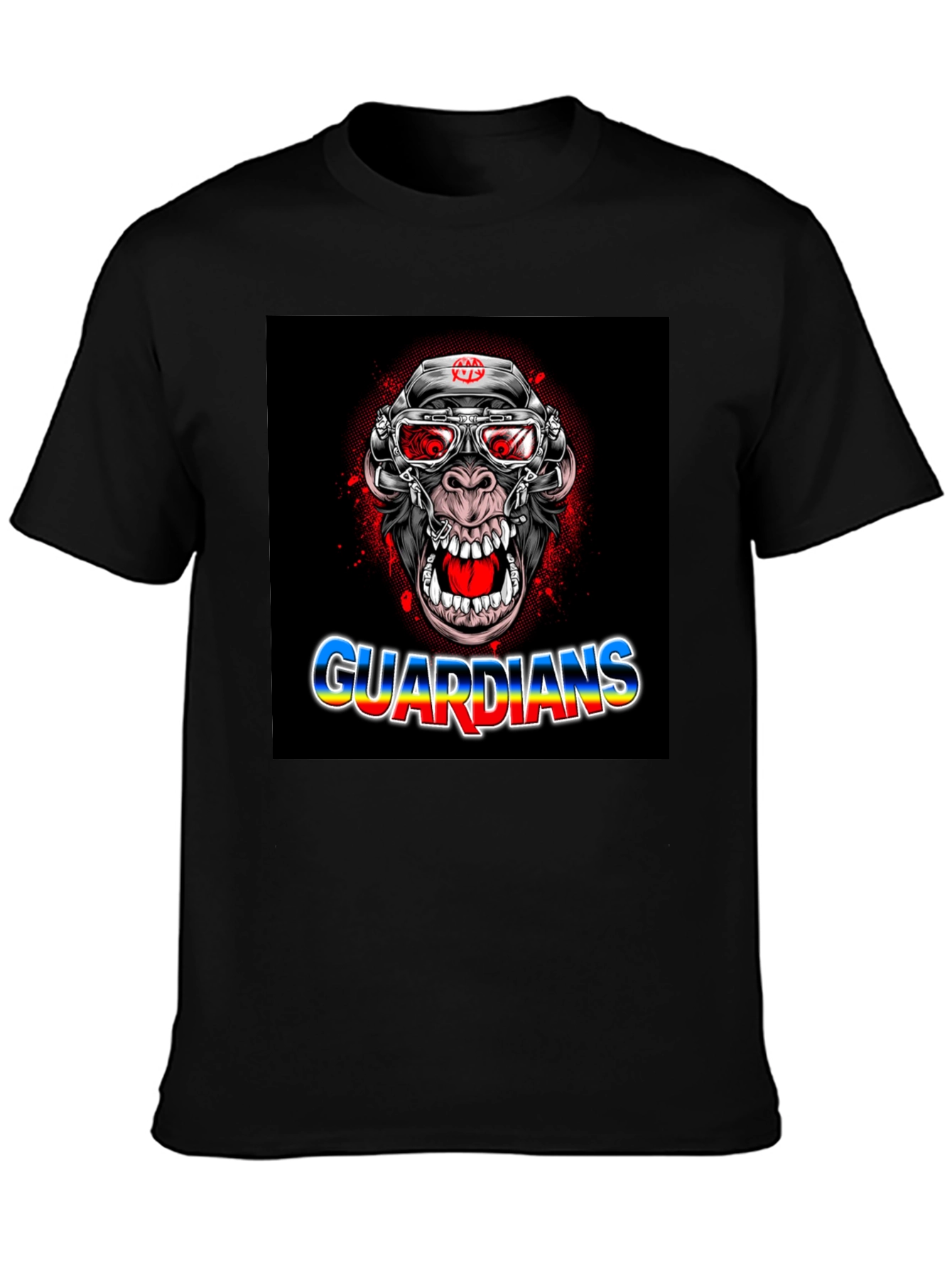 Guardians Ape Graphic Black T-Shirt