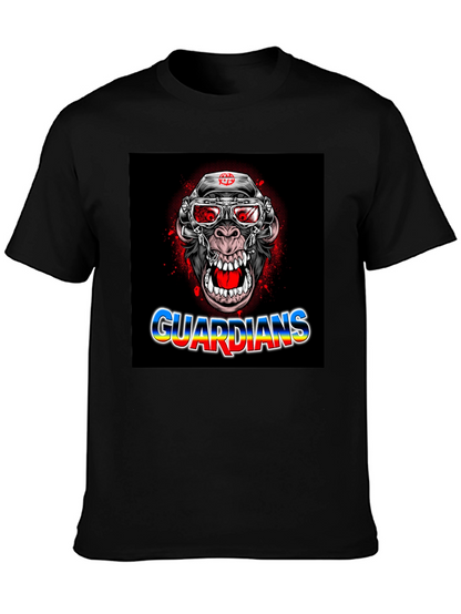 Guardians Ape Graphic Black T-Shirt