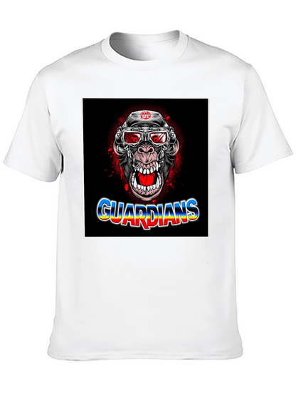 Guardians Ape Graphic Black T-Shirt