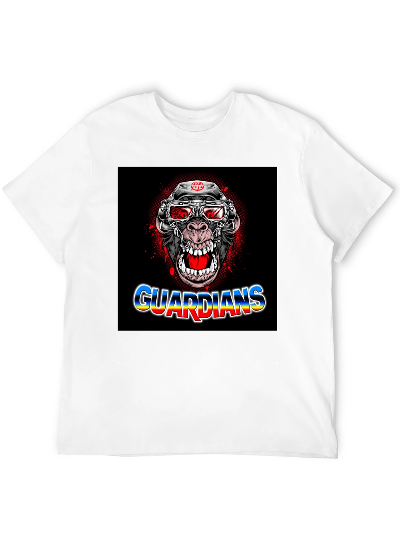 Guardians Ape Graphic Black T-Shirt