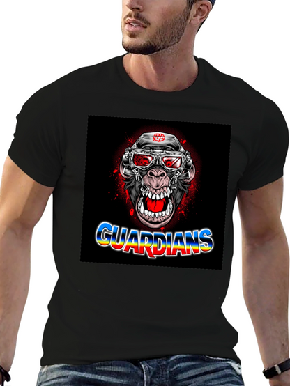Guardians Ape Graphic Black T-Shirt