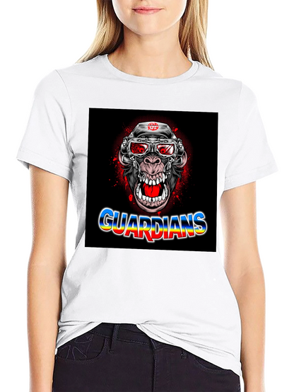 Guardians Ape Graphic Black T-Shirt