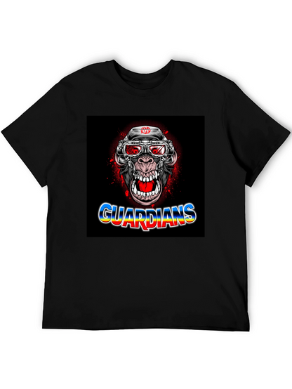 Guardians Ape Graphic Black T-Shirt