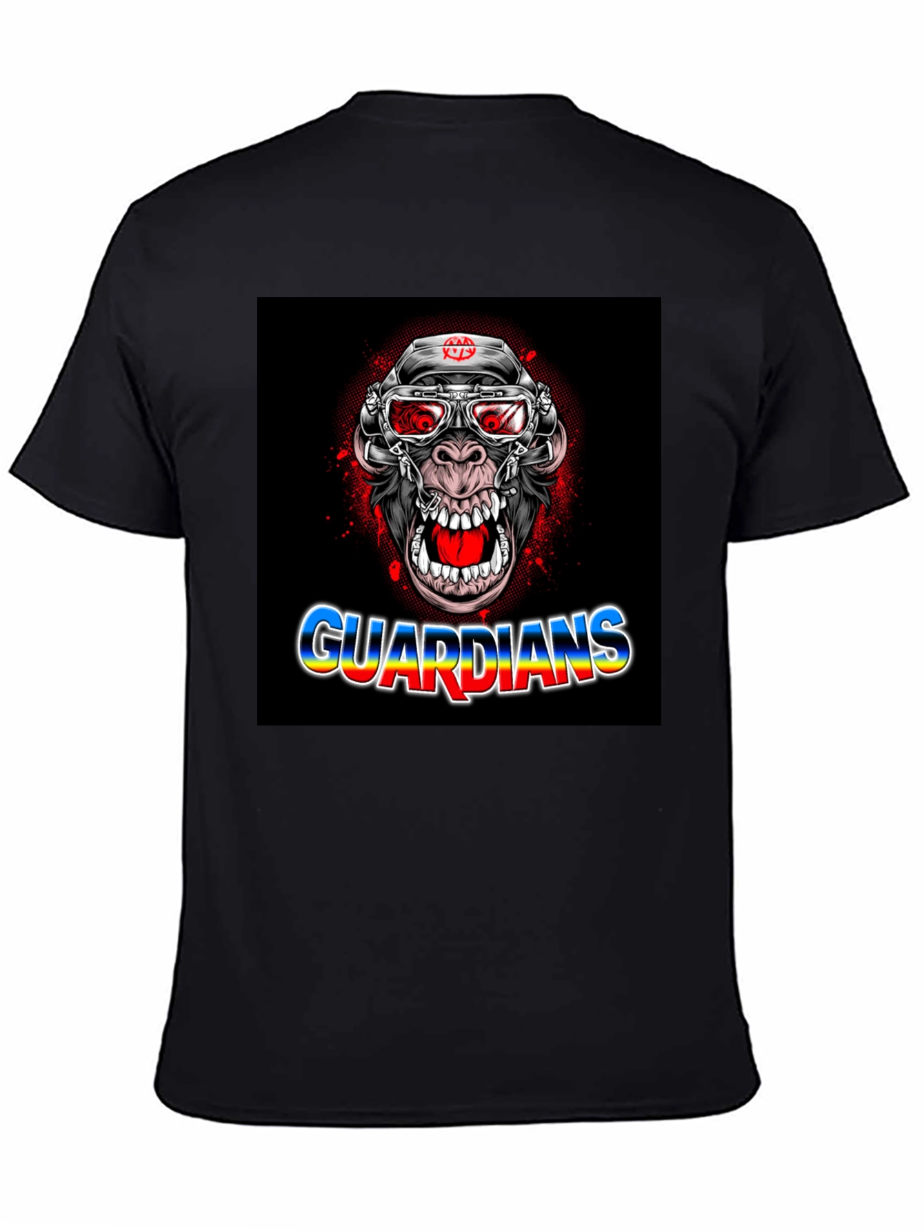 Guardians Ape Graphic Black T-Shirt
