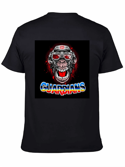 Guardians Ape Graphic Black T-Shirt
