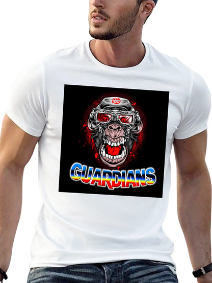 Guardians Ape Graphic Black T-Shirt