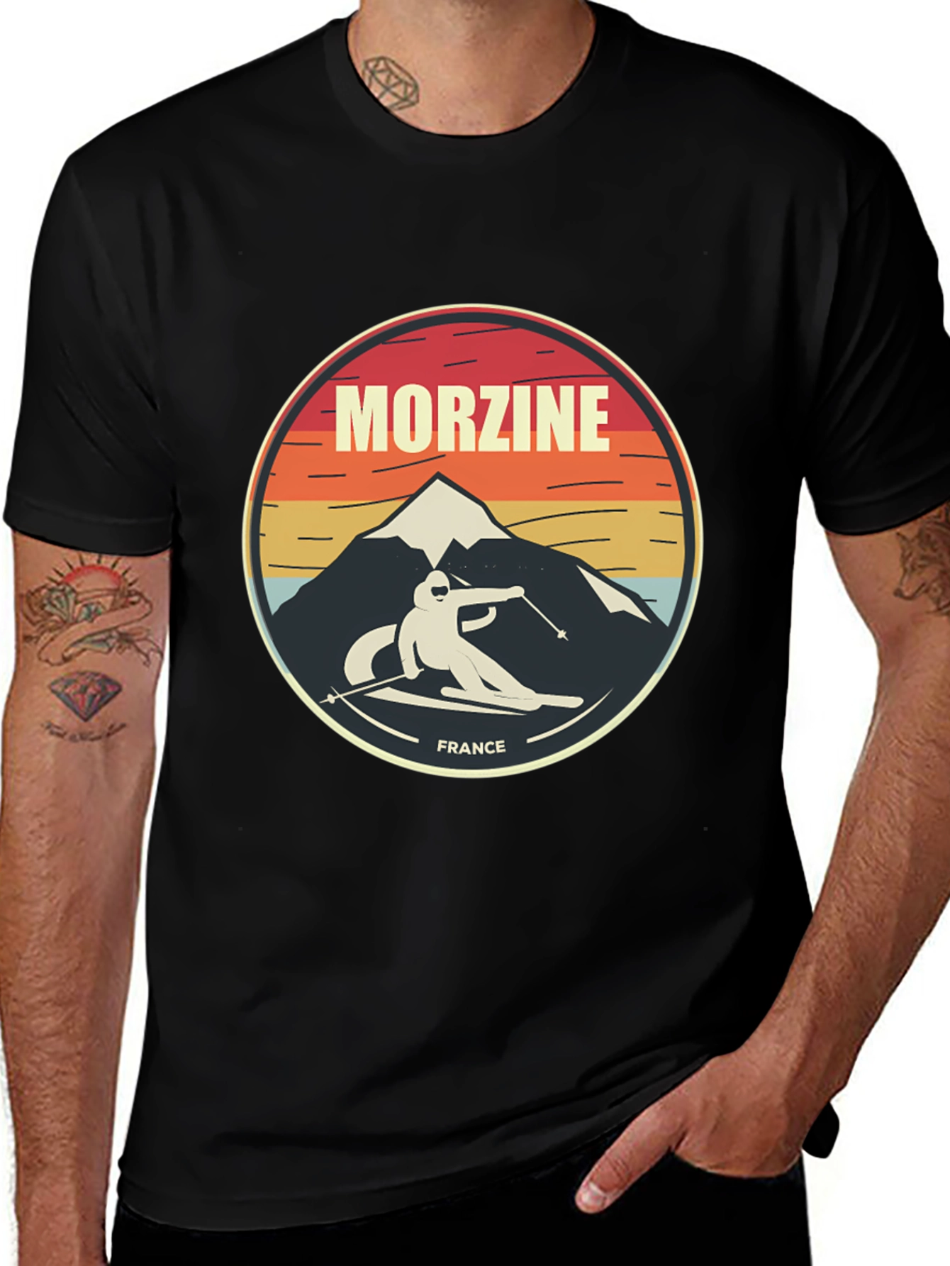 Morzine France Skiing T-Shirt