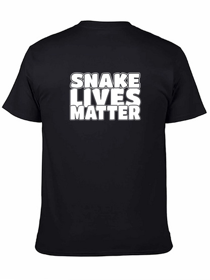 Snake Lives Matter Black Graphic Tee
