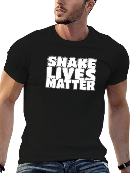 Snake Lives Matter Black Graphic Tee