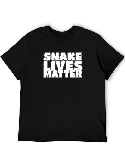 Snake Lives Matter Black Graphic Tee