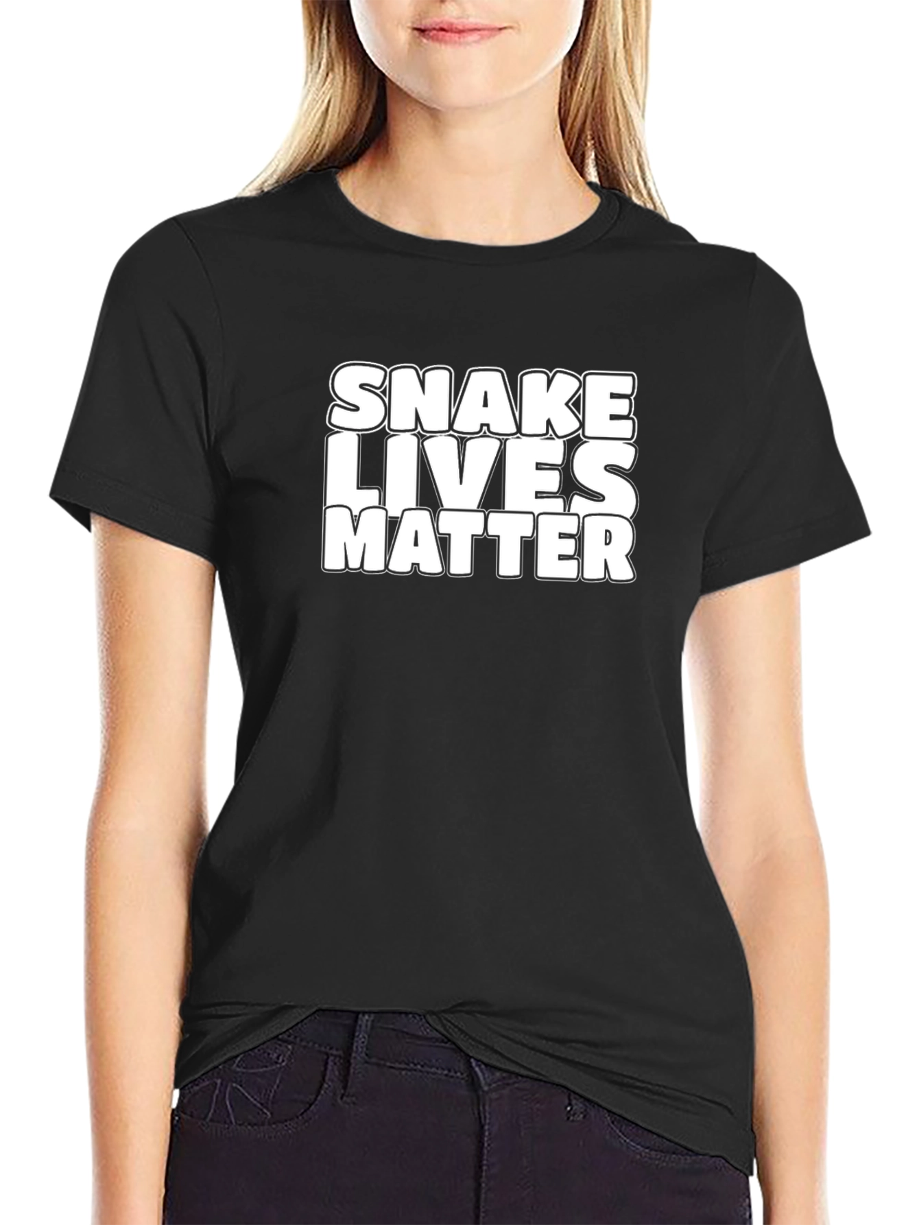 Snake Lives Matter Black Graphic Tee