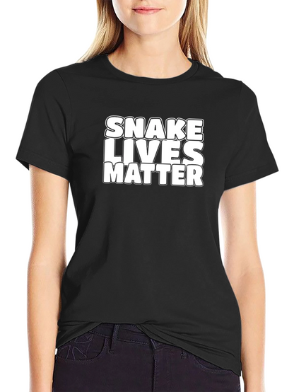 Snake Lives Matter Black Graphic Tee