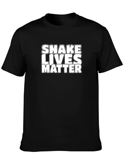 Snake Lives Matter Black Graphic Tee