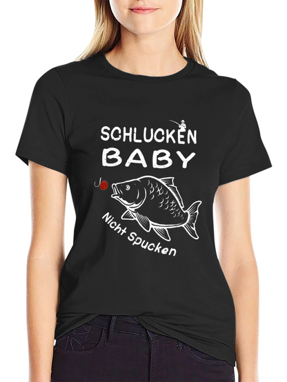 Schlucken Baby T-Shirt Fishing Humor
