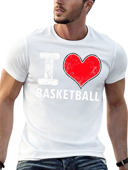 I Love Basketball T-Shirt - Classic Design