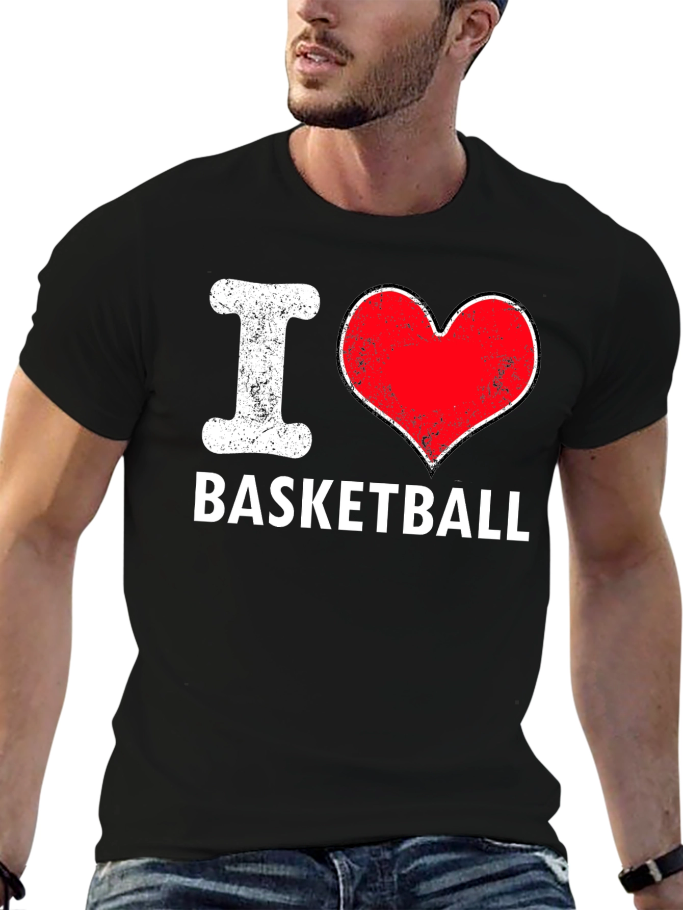 I Love Basketball T-Shirt - Classic Design