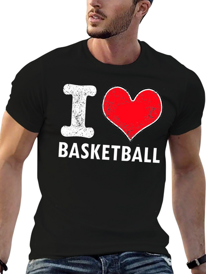 I Love Basketball T-Shirt - Classic Design