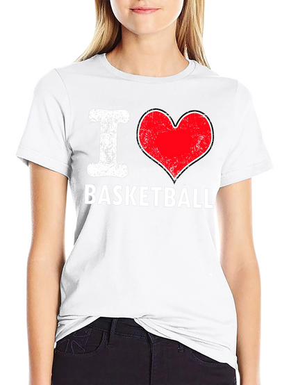 I Love Basketball T-Shirt - Classic Design