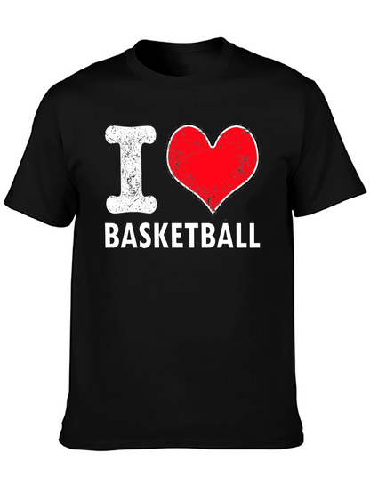 I Love Basketball T-Shirt - Classic Design