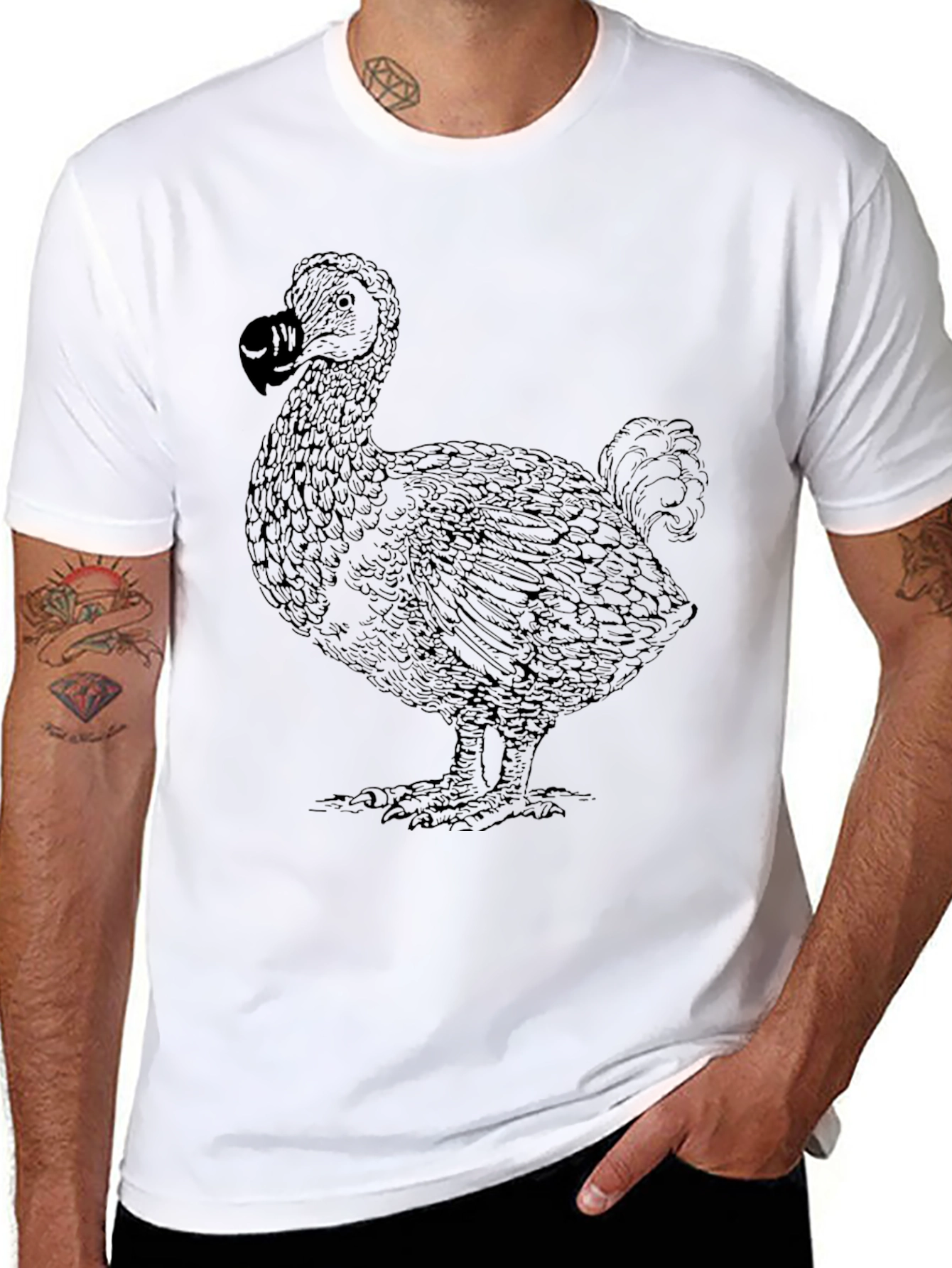 Dodo Bird Graphic Tee - Black Unisex T-Shirt