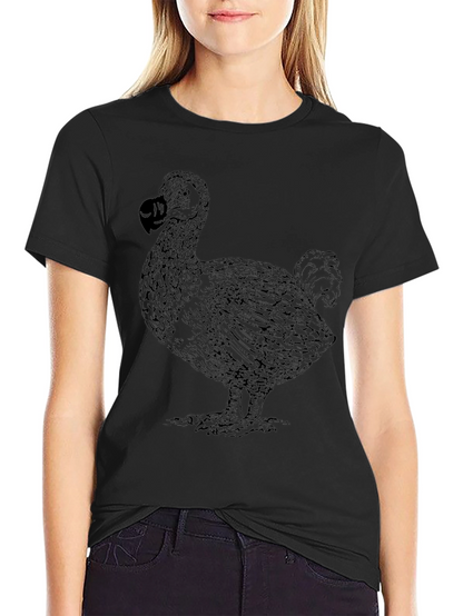 Dodo Bird Graphic Tee - Black Unisex T-Shirt