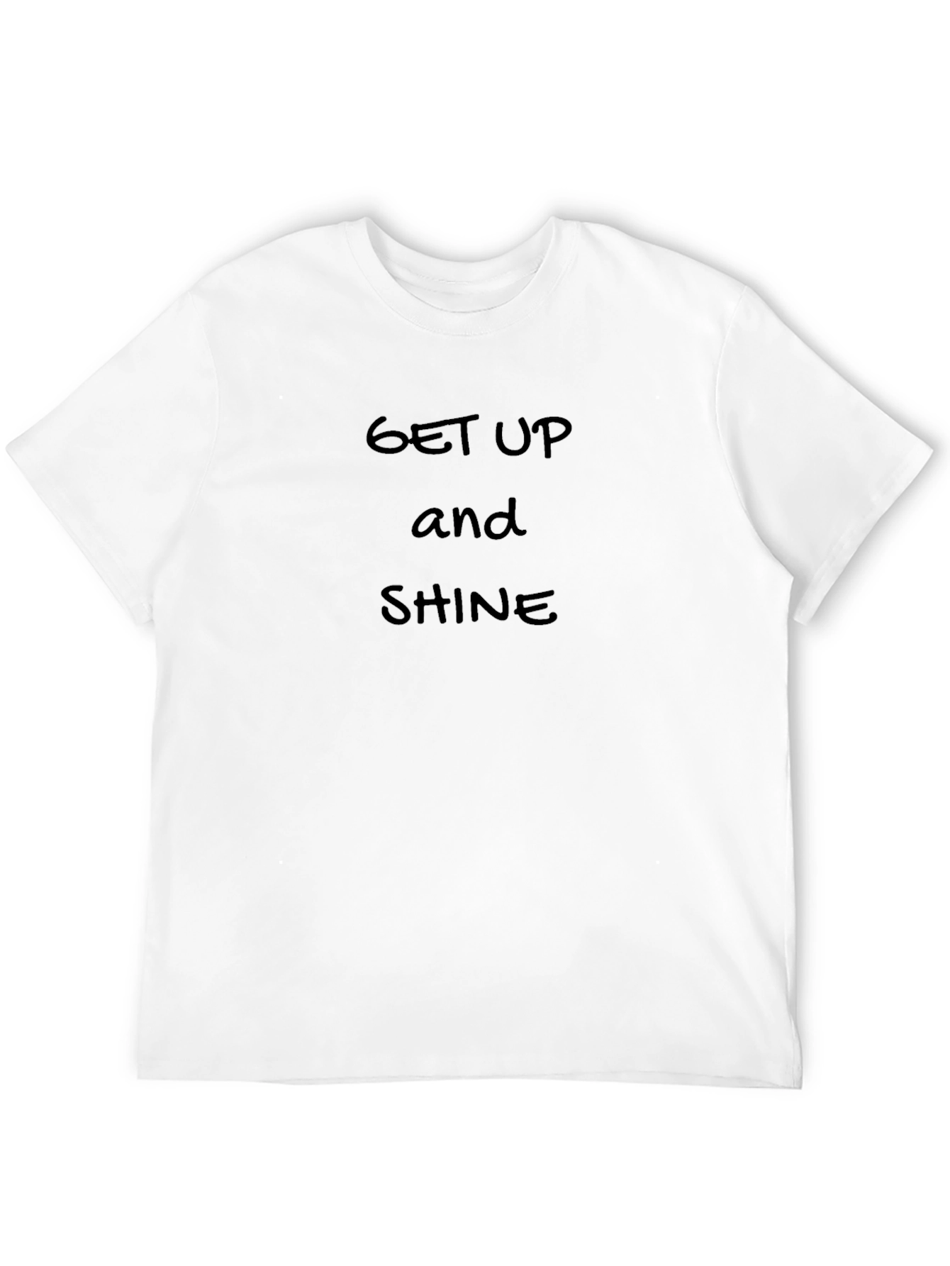 Get Up and Shine Black Graphic T-Shirt
