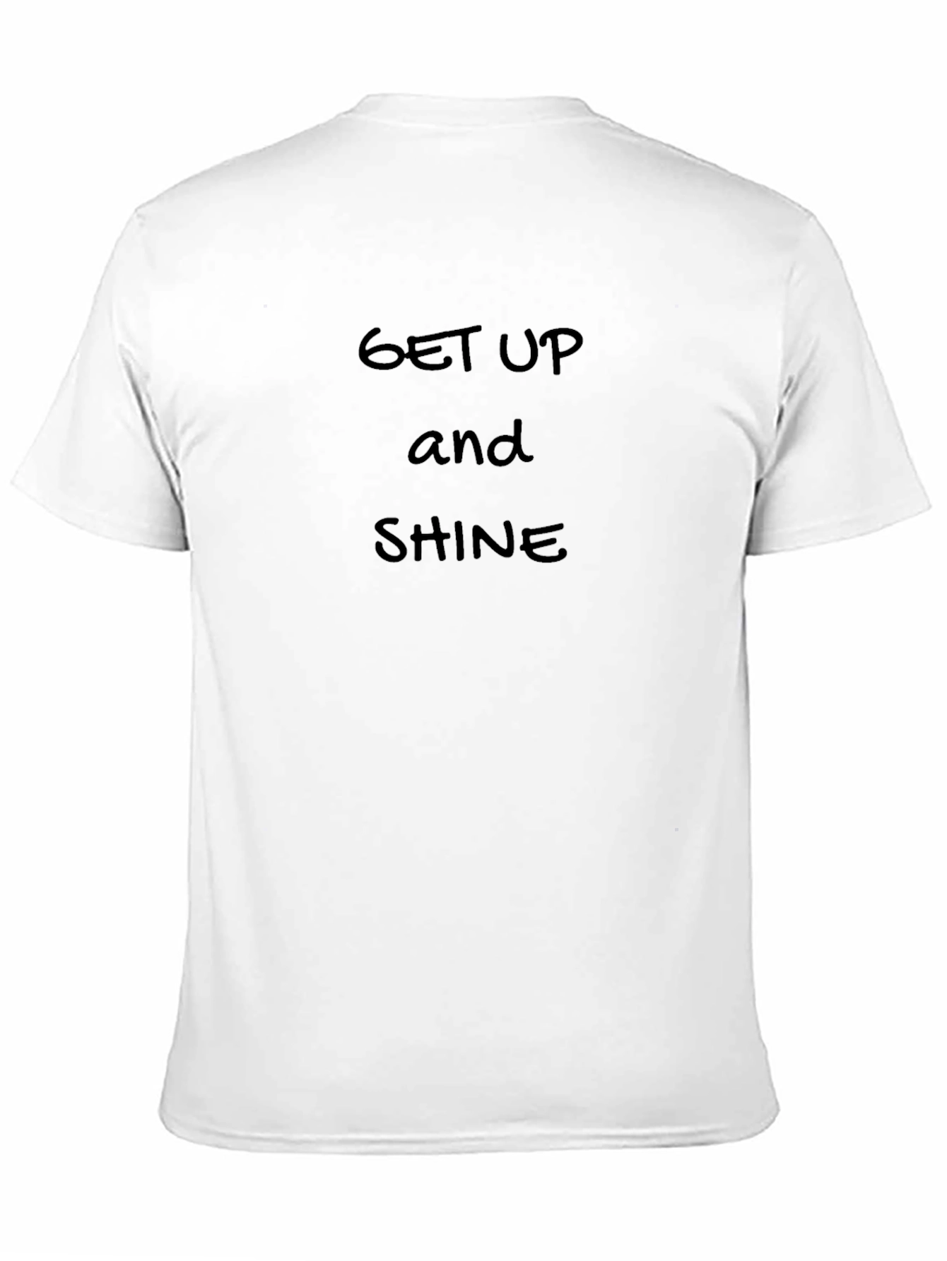 Get Up and Shine Black Graphic T-Shirt