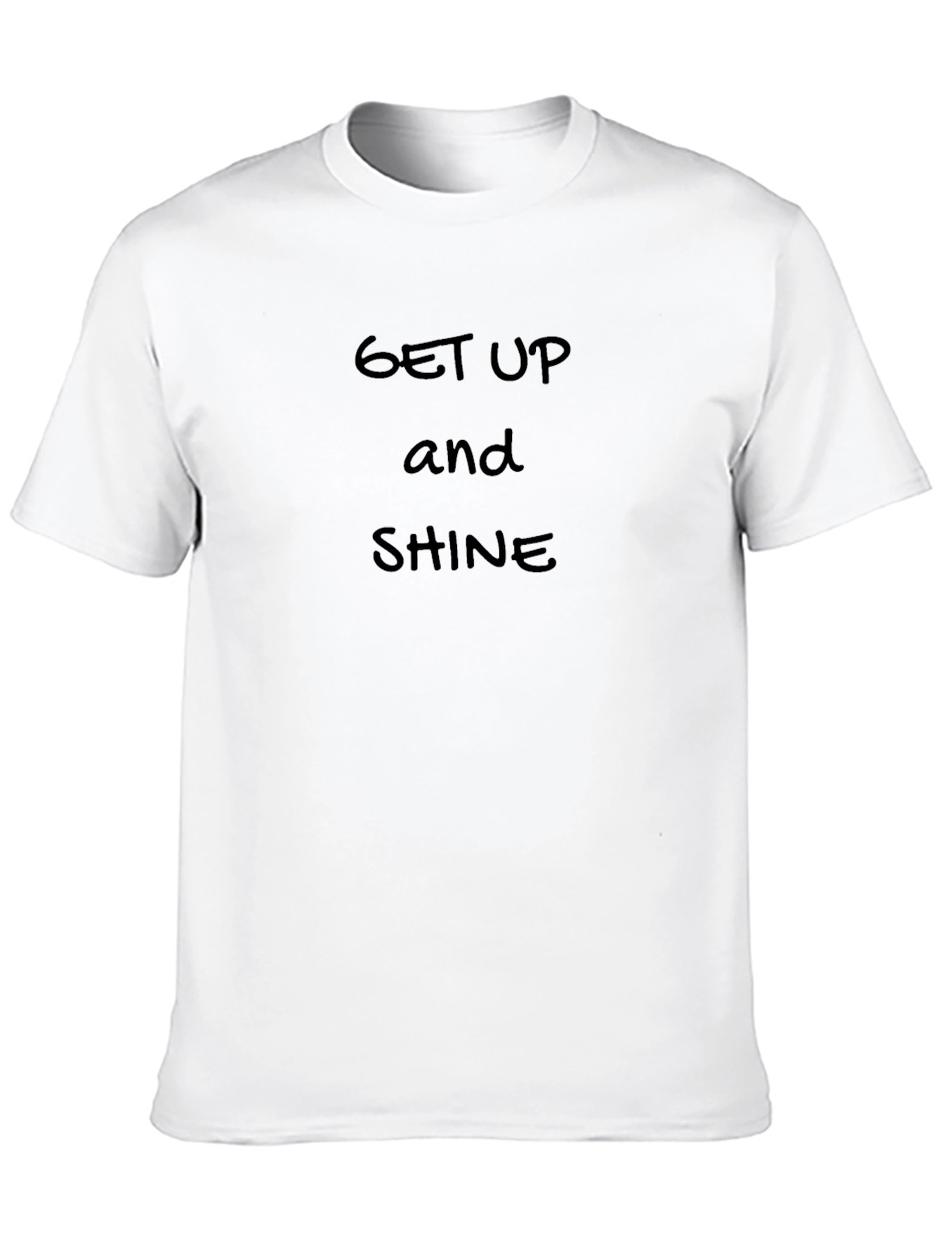 Get Up and Shine Black Graphic T-Shirt