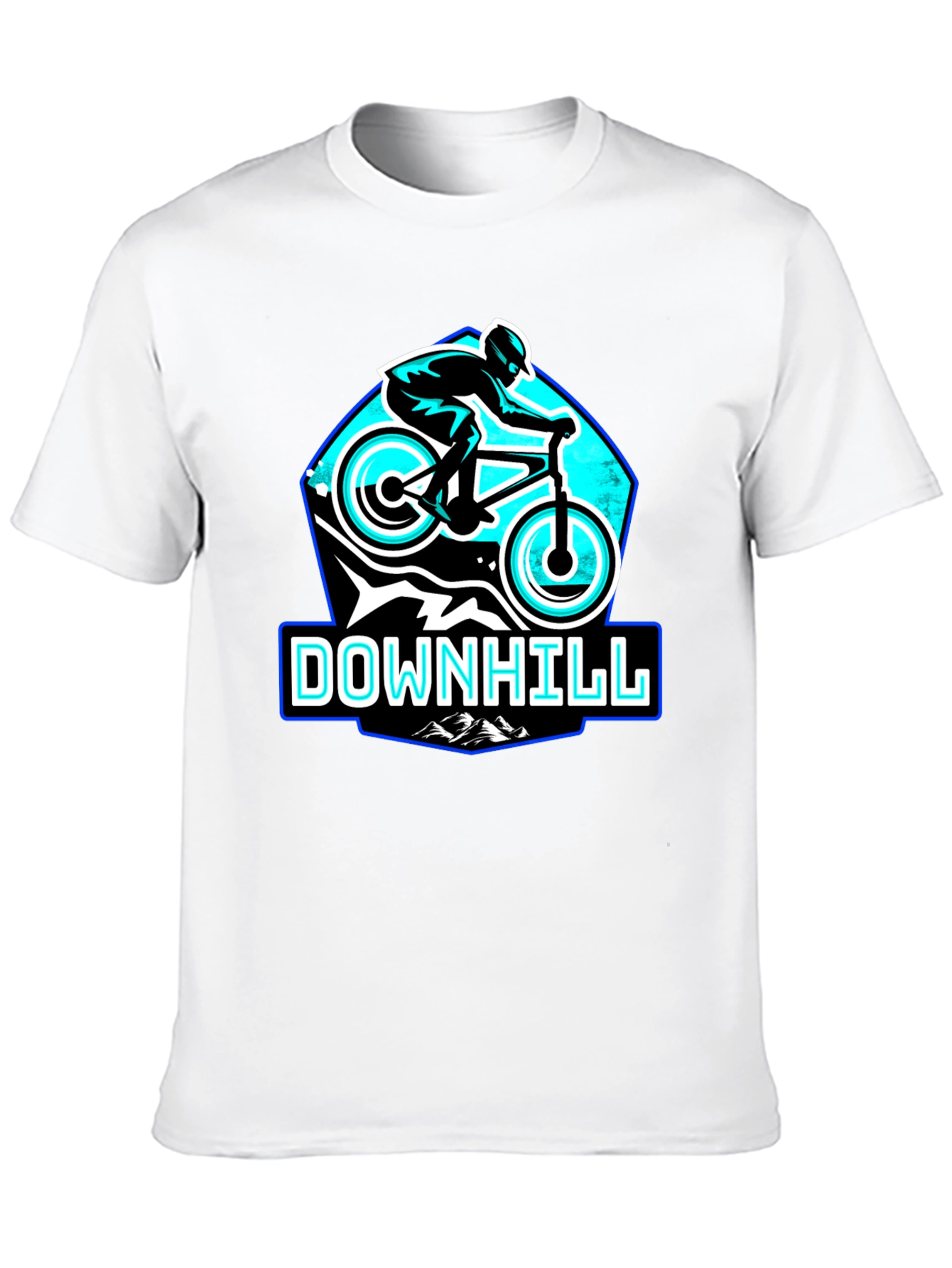 Downhill Mountain Biking T-Shirt - Black