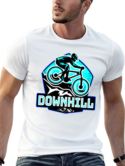 Downhill Mountain Biking T-Shirt - Black