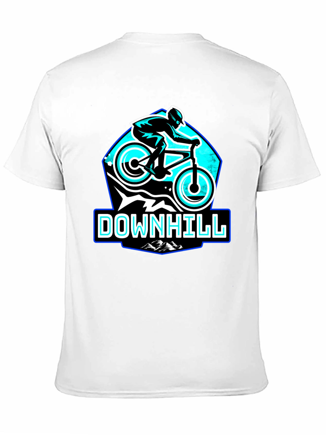Downhill Mountain Biking T-Shirt - Black
