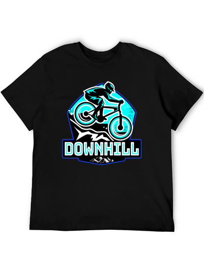 Downhill Mountain Biking T-Shirt - Black