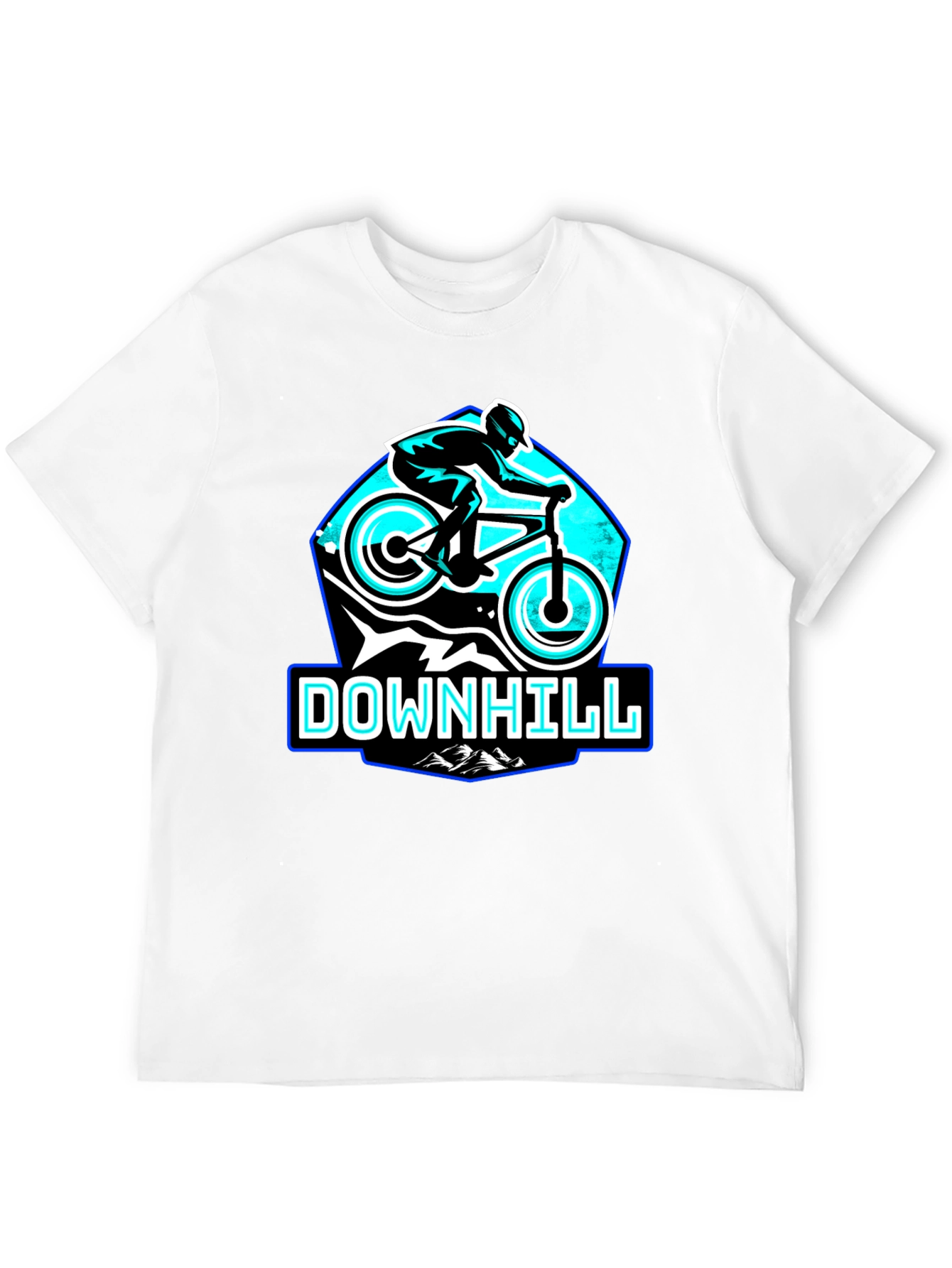 Downhill Mountain Biking T-Shirt - Black