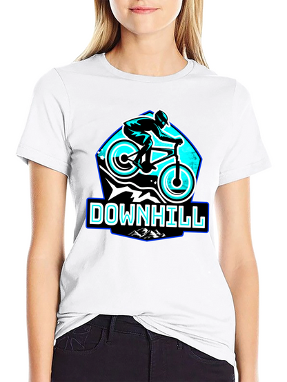 Downhill Mountain Biking T-Shirt - Black
