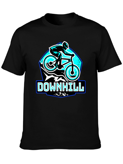 Downhill Mountain Biking T-Shirt - Black