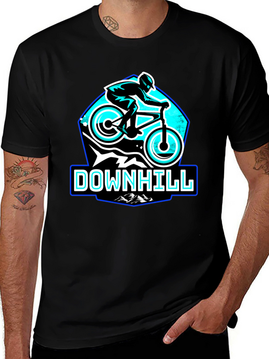 Downhill Mountain Biking T-Shirt - Black