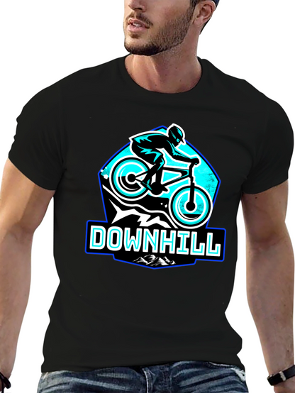 Downhill Mountain Biking T-Shirt - Black