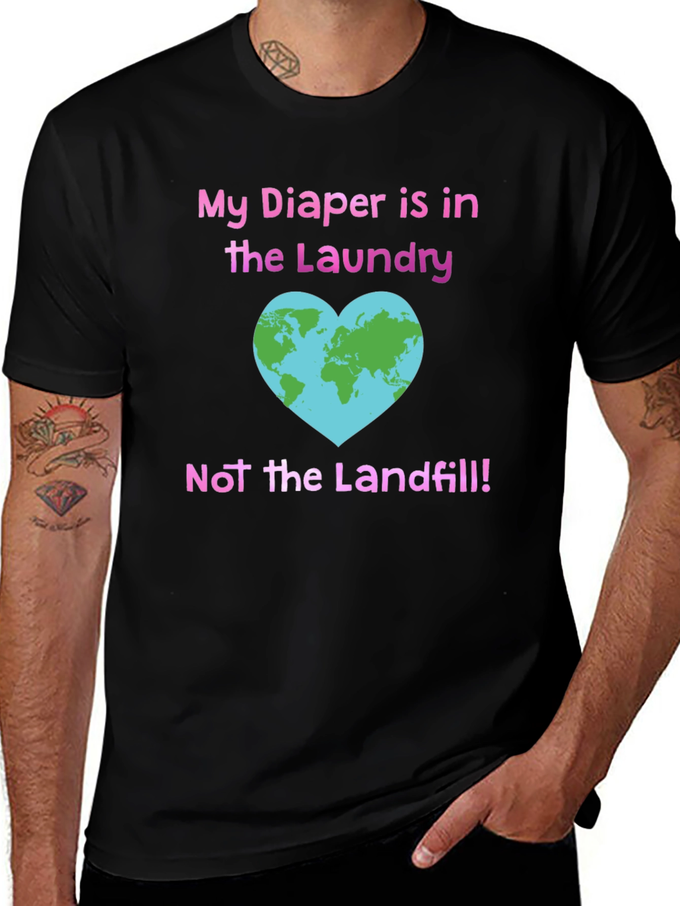 Eco-Friendly Diaper Laundry T-Shirt