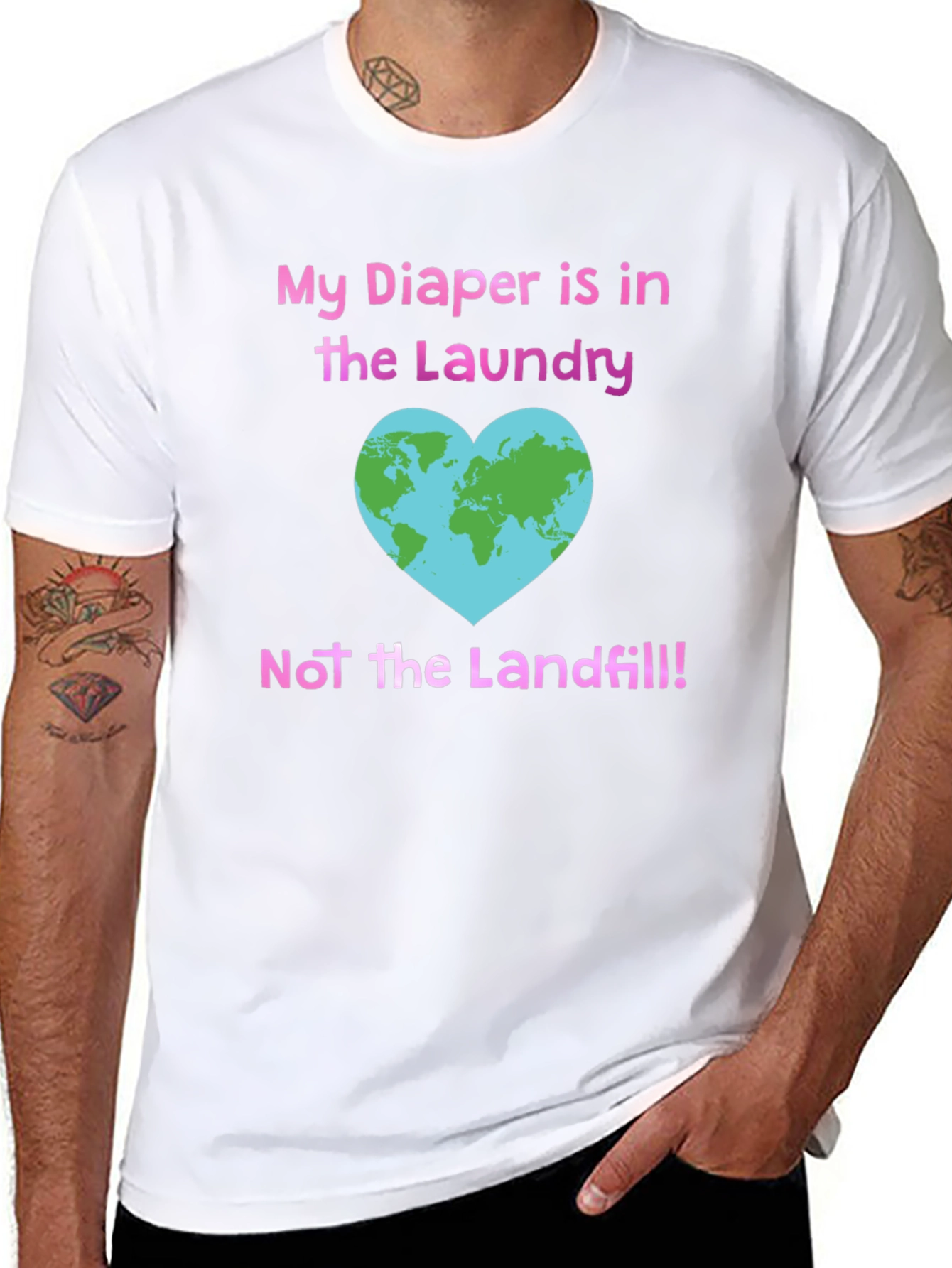 Eco-Friendly Diaper Laundry T-Shirt