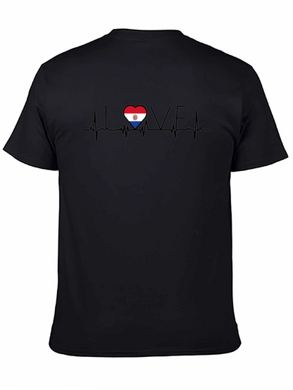 Paraguay Heartbeat Love T-Shirt