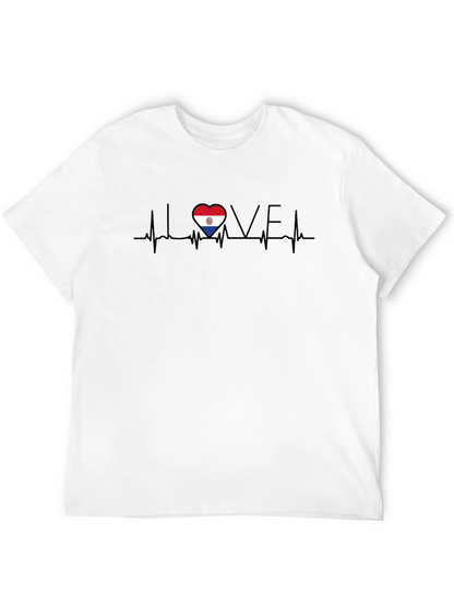 Paraguay Heartbeat Love T-Shirt