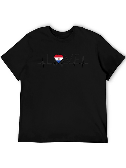 Paraguay Heartbeat Love T-Shirt